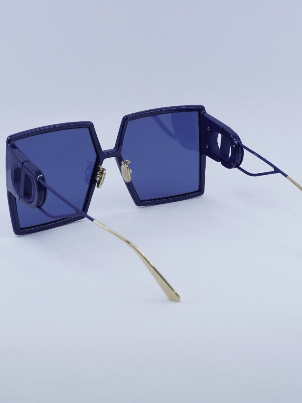 Dior 30MONTAIGNE SU 30B0 Sunglasses - Blue Square Frame, Blue Lenses - Picture 5 of 10